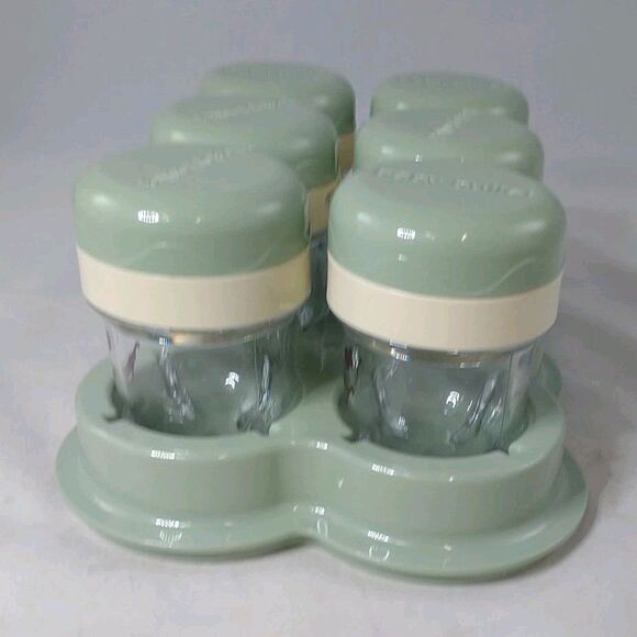 Magic Bullet Baby Bullet Blender 6 Storage Containers  Lids With Tray  Baby Food - Picture 4 of 14